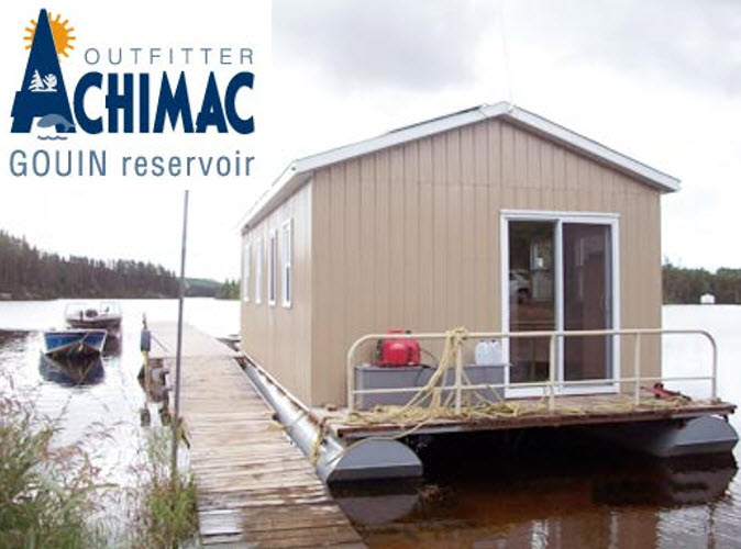 Achimac Outfitter houseboat rental Gouin Reservoir, Quebec
